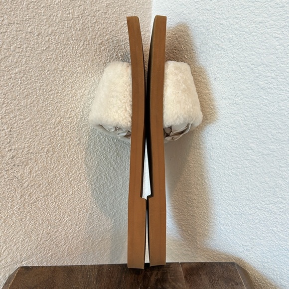 STUART WEITZMAN Cammy Sheep Shearling Slip On Slide Sandals Size 38.5 US 8B - Picture 8 of 11